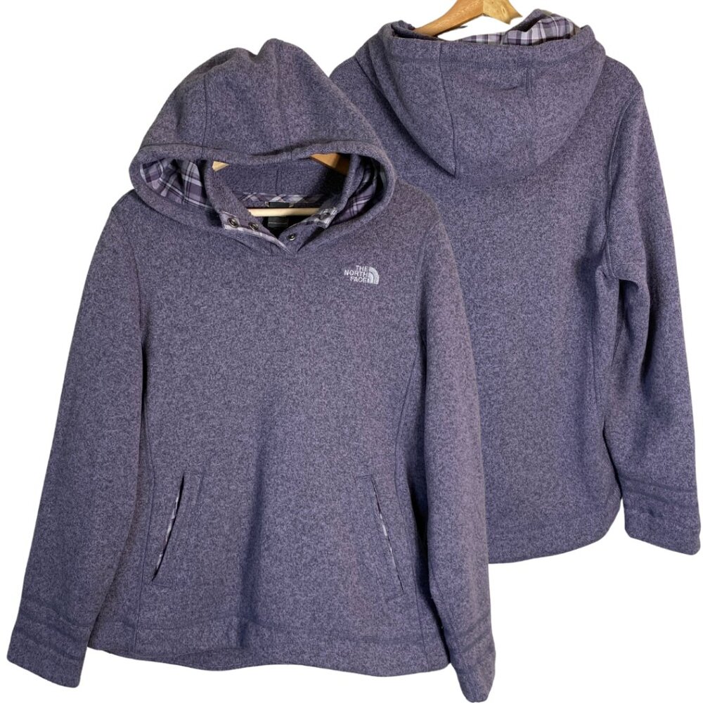 The North Face Heathered Purple Teddy Jacket